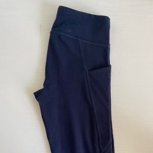 Navy Athleta Leggings with Pockets